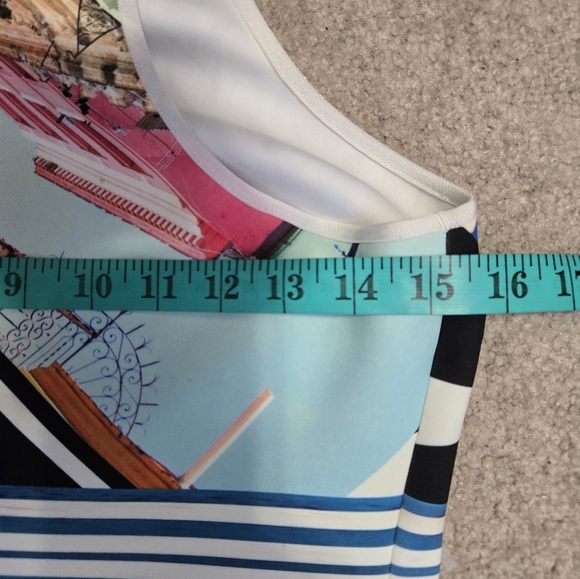 Clover Canyon Havana Racerback Geometric Print Midi Dress. Size Medium - Picture 8 of 10